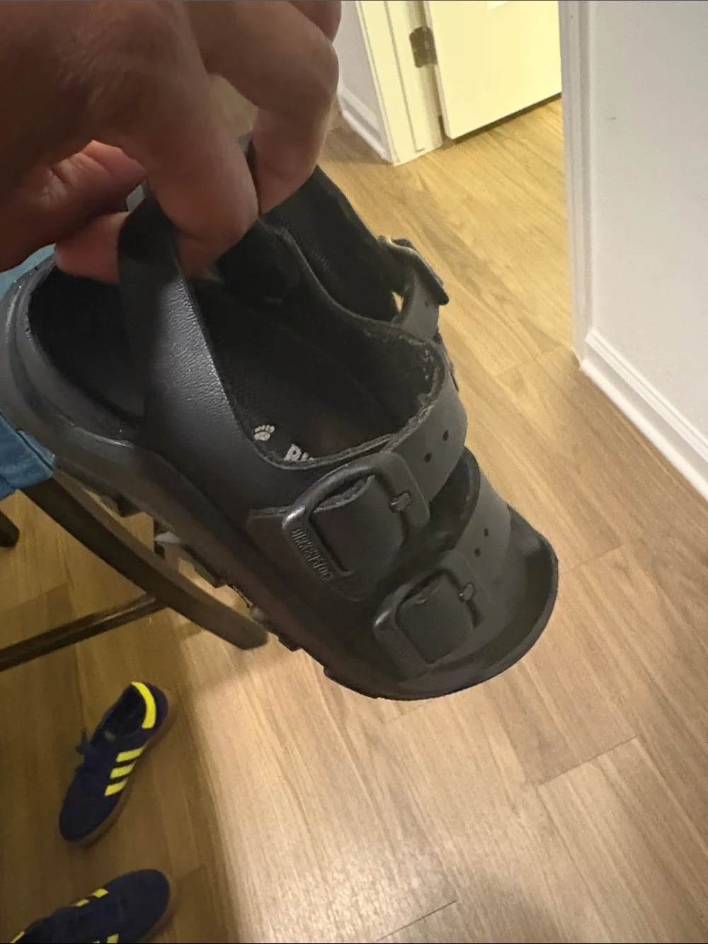 Birkenstock Kids Matte Black Two-Buckle Trail Sandal